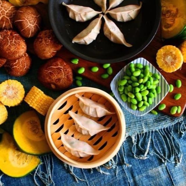 25 Frozen Vegan Dumplings.