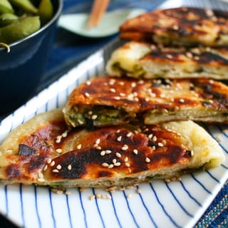 10 Scallion Pancakes (vegan)