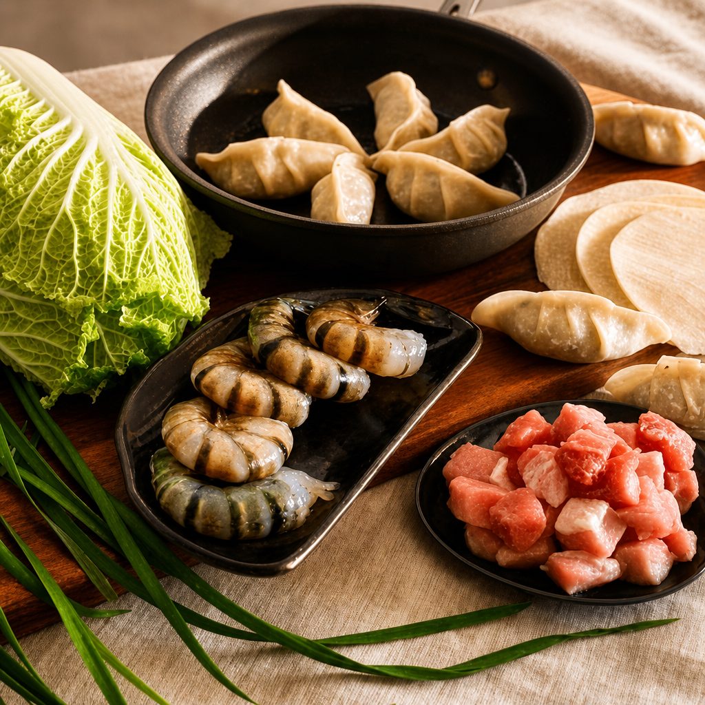 25 Frozen Shrimp Dumplings.