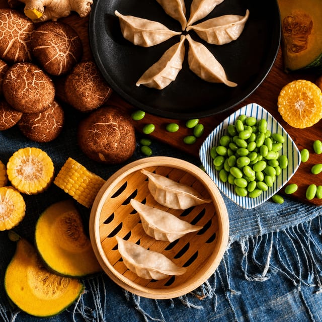 25 Frozen Vegan Dumplings.